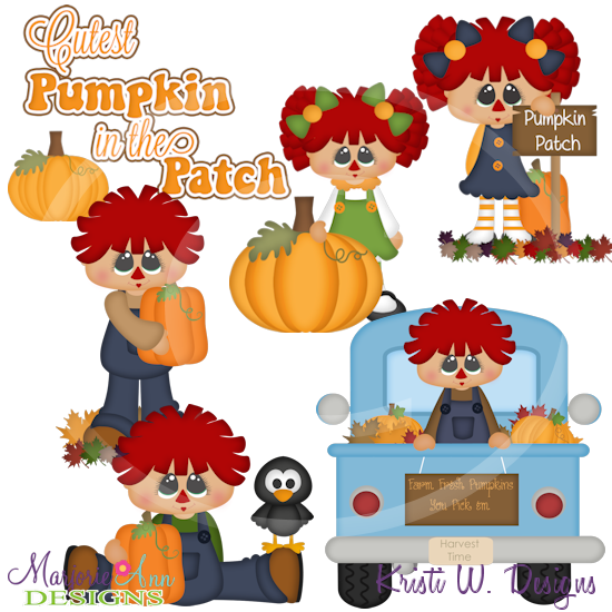 Cutest Pumpkin In The Patch SVG Cutting Files Includes Clipart - Click Image to Close